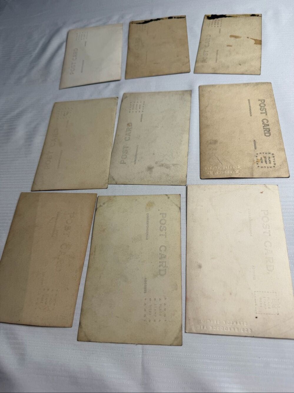 Lot 9 Vintage Pre-1940 Studio Portrait Photographs Wedding RPPC Antique Photos - Picture 7 of 7